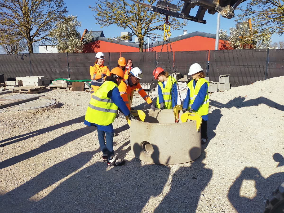 Atelier canalisateur au CFA Bâtiment