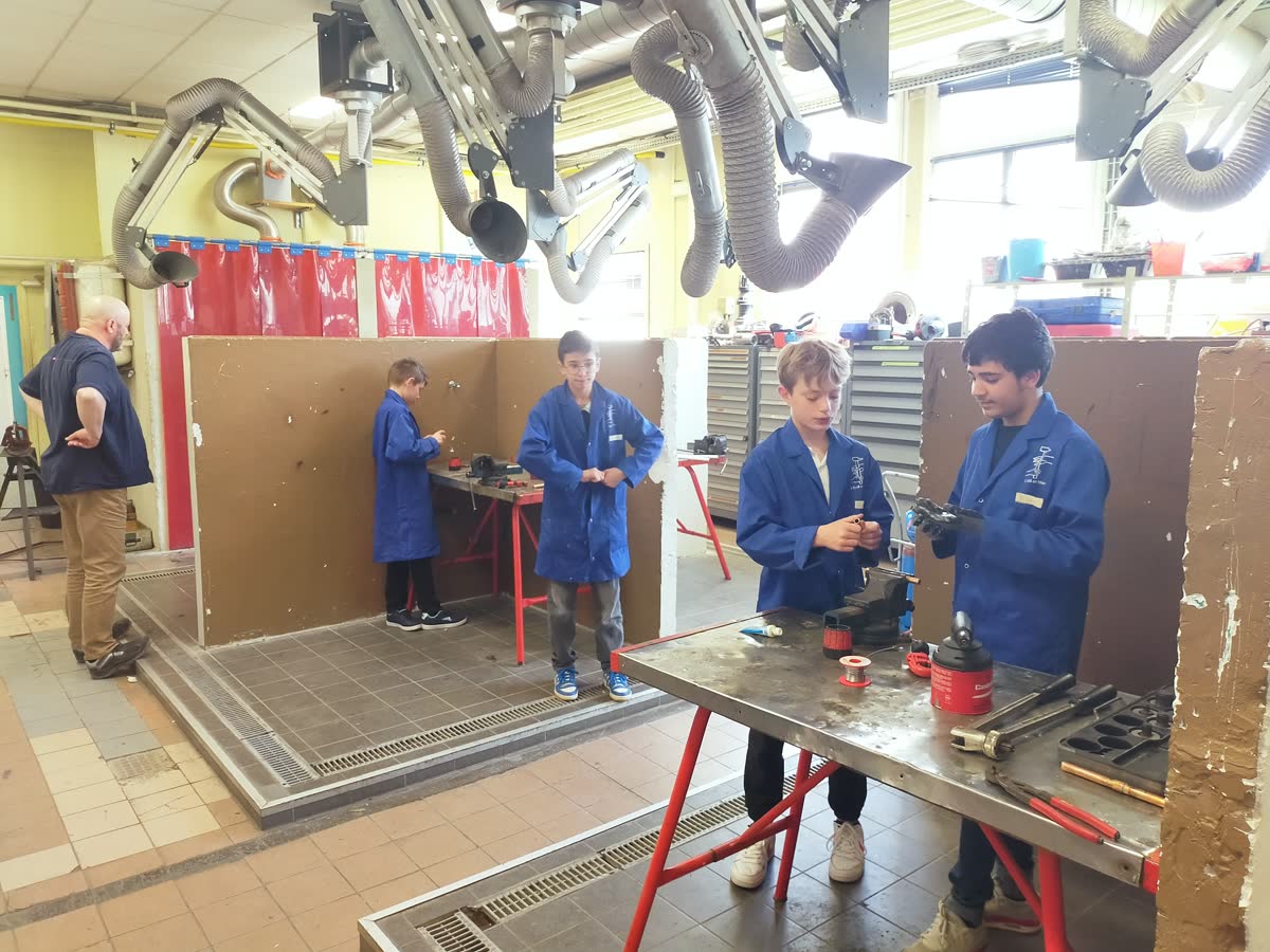 Atelier Chauffage / Plomberie au Lycée Saint-Joseph